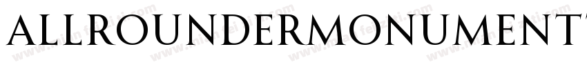 AllrounderMonumentTest Regular字体转换